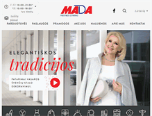 Tablet Screenshot of mada.lt